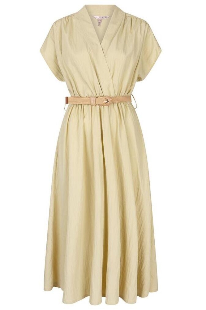 DRESS LONG WIDE HS25 05203 206 lemon pie